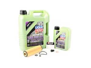 ES#4642903 - 2711800109KT - Liqui Moly Molygen Oil Service Kit (5w-40) - With ECS Magnetic Drain Plug - Includes Hengst filter and Liqui Moly Molygen New Generation 229.5 Spec oil - Assembled By ECS - Mercedes Benz