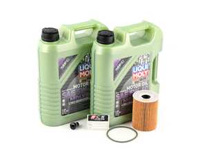 ES#4643062 - 948107222001KT4 - Liqui Moly Synthoil Oil Service Kit (5w-40) - With ECS Magnetic Drain Plug - Includes Hengst filter and Liqui Moly Molygen New Generation A40 Spec oil - Assembled By ECS - Porsche