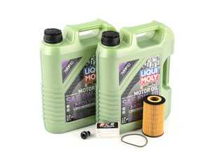 ES#4643003 - 9961072255KT6 - Liqui Moly Molygen Oil Service Kit (5w-40) - With ECS Magnetic Drain Plug - Includes Hengst filter and Liqui Moly Molygen New Generation A40 Spec oil - Assembled By ECS - Porsche