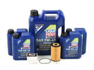 ES#4643004 - 99610722553KT26 - Liqui Moly Molygen Oil Service Kit (5w-40) - Includes Hengst filter and Liqui Moly Molygen New Generation A40 Spec oil - Assembled By ECS - Porsche