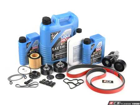 ES#4642986 - ECSEN55BPKRKT - N55 "Bulletproof" Crank Kit  - .or at least as "Bulletproof" as your E9X N55 will ever be! Includes a crank bolt capture kit, crank seal plate, oil filter housing gaskets, and all of the components required to perform this upgrade service. Featuring Kevlar reinforced belt! - Assembled By ECS - BMW