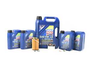 ES#4642940 - 1121840025KT1 - Liqui Moly Synthoil Oil Service Kit (0w-40) - Includes Hengst filter and Liqui Moly Synthoil Energy 229.5 Spec oil - Assembled By ECS - Mercedes Benz
