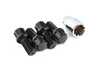 ES#2795759 - 003901ECS28CB - Conical Seat Locking Wheel Bolt Kit - Black zinc coated wheel lock bolts made specifically for aftermarket wheels. M14x1.5x28mm - ECS - Audi BMW Volkswagen