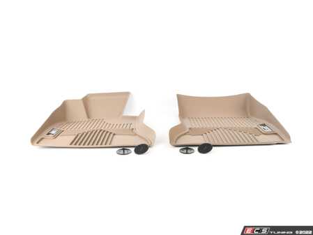 ES#2228640 - 82112220879 - F10 Front All Weather Floor Liners - Beige - All Weather Protection - Genuine BMW - BMW