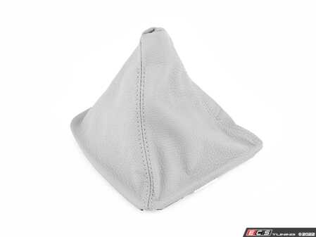 ES#2138110 - 25117587476 - Leather Gear Lever Cover - Grau - Genuine BMW - BMW