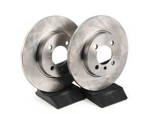 ES#3672892 - 3155213009 - BMW Brake Rotor Pair - Non-Vented - Front - (NO LONGER AVAILABLE) - Meyle - 