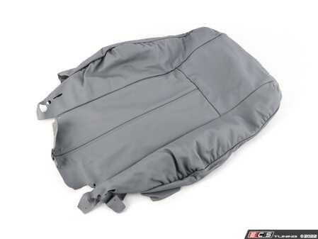 ES#143277 - 52108253863 - Leather Backrest Cover - Gray  - Genuine BMW - BMW
