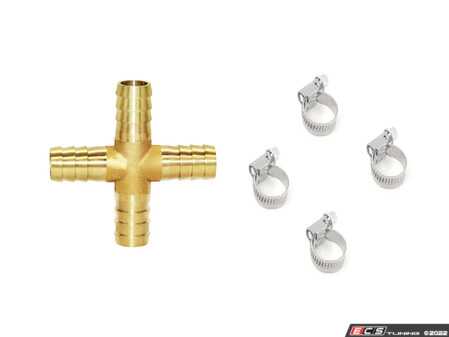 ES#4656841 - 17127518613KT - Distribution Piece - Brass With Clamps  - Located near the double coolant pipes, upgrade kit - Bremmen Parts - MINI