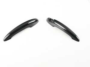 ES#4305359 - 512171984713 - Door Handle Piano Black Cover - Set - Add on some black line gloss trim to your factory door handles - ECS - MINI