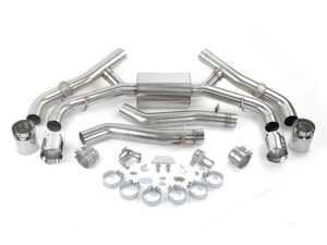 ES#4623261 - D660-0090 - DINAN VALVED AXLE-BACK EXHAUST - Quad Chrome Tips - Perfect exhaust upgrade to X5/6M! - Dinan - BMW