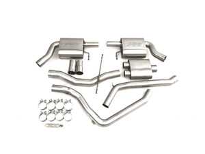 ES#4657800 - 016795LA02A - C7 A6 Pre-Facelift 2.0T Cat back Exhaust - Enhance the exhaust note on your A6's exhaust system with our non-valved cat-back exhaust system! - ECS - Audi