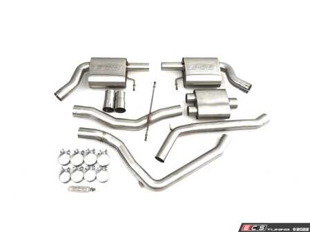 ES#4657800 - 016795LA02A - C7 A6 Pre-Facelift 2.0T Cat back Exhaust - Enhance the exhaust note on your A6's exhaust system with our non-valved cat-back exhaust system! - ECS - Audi