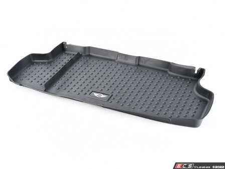 ES#515118 - 51470445404 - MINI Logo Trunk Mat Rubber - Black - Priced Each - (NO LONGER AVAILABLE) - Keep your MINI trunk clean and tidy - Genuine MINI - 