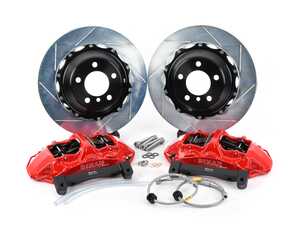 ES#4145268 - D290-0811-R - Dinan Front Big Brake Kit by Brembo - Red, Slotted - The Dinan by Brembo brake conversion offers the ultimate in stopping power for the most demanding driving enthusiast. - Dinan - BMW