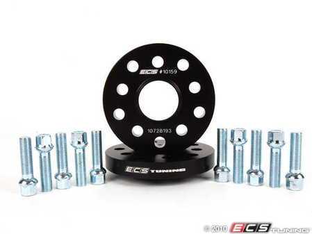 ES#250729 - ECS10159KTWB -  ECS Wheel Spacer & Bolt Kit - 20mm With Ball Seat Bolts - Includes everything you need to install spacers on two wheels - ECS - Audi Volkswagen