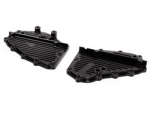 ES#4658225 - M28-BLACK - Timing Chain Covers - Black - Billet aluminum timing chain covers designed to last a lifetime of leak free miles - Rennline - Porsche
