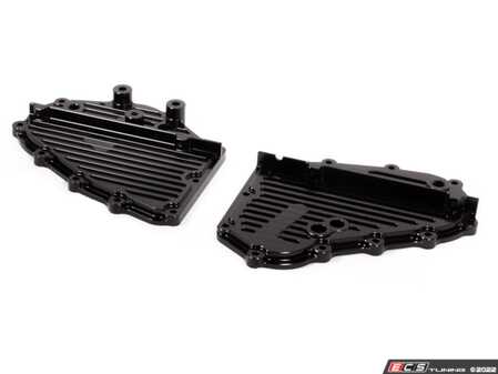 ES#4658225 - M28-BLACK - Timing Chain Covers - Black - Billet aluminum timing chain covers designed to last a lifetime of leak free miles - Rennline - Porsche