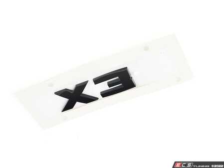 ES#4216939 - 51142472831 - "X3" Black Painted Lettering - Genuine BMW - BMW