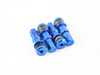 ES#3170874 - 4PCVSW/CAPBLU - Aluminum Valve Stems With Hex Caps - Blue - Lightweight anodized valve stems with hex caps - Sickspeed - BMW Volkswagen