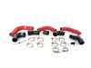 ES#4620665 - 036632LA02-02KT - MK8 GTI Intercooler Charge Pipe Kit - Wrinkle Red  - Gain up to +10 WHP and +10 Ft/lbs of torque with our complete Intercooler Charge Pipe Upgrade Kit! - ECS - Audi Volkswagen