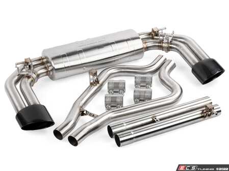 ES#4659031 - CBK0041 - APR Cat-Back Exhaust System - 8V RS3 - T304 stainless-steel construction with dual 2.5" mandrel-bent brushed tubing with quad 2.5" outlets in dual 170x112mm ovalized tips - APR - Audi