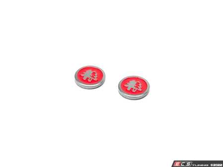 ES#4659065 - IBFI2002G - BFI Shift Paddle Logo Coin Set - Red - Replacement decorative coins for BFI billet shift paddles - Sold as a pair - Black Forest Industries - Audi Volkswagen
