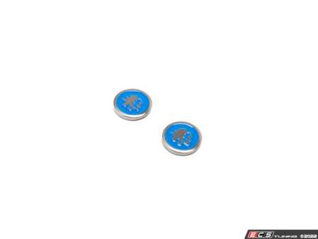 ES#4659066 - IBFI2003G - BFI Shift Paddle Logo Coin Set - Blue - Replacement decorative coins for BFI billet shift paddles - Sold as a pair - Black Forest Industries - Audi Volkswagen