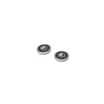 ES#4659067 - IBFI2004G - BFI Shift Paddle Logo Coin Set - Black - Replacement decorative coins for BFI billet shift paddles - Sold as a pair - Black Forest Industries - Audi Volkswagen