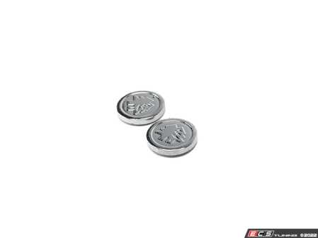 ES#4659068 - IBFI2001G - BFI Shift Paddle Logo Coin Set - Chrome - Replacement decorative coins for BFI billet shift paddles - Sold as a pair - Black Forest Industries - Audi Volkswagen