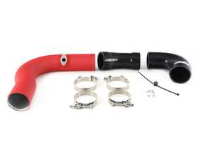ES#4619780 - 036632LA01-02KT - MK8 GTI Throttle Body Charge Pipe Kit - Wrinkle Red - Improve airflow and reduce restrictions with our High Flow Throttle Pipe Kit - ECS - Volkswagen