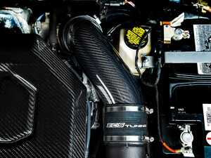 ES#4659387 - 043077la03KT - MK8 Golf R / 8Y S3 Carbon Fiber Turbo Inlet Hose  - Add a touch of carbon fiber to your engine bay and smooth out the intake tract with our ECS Carbon Fiber Inlet Pipe! - ECS - Audi Volkswagen