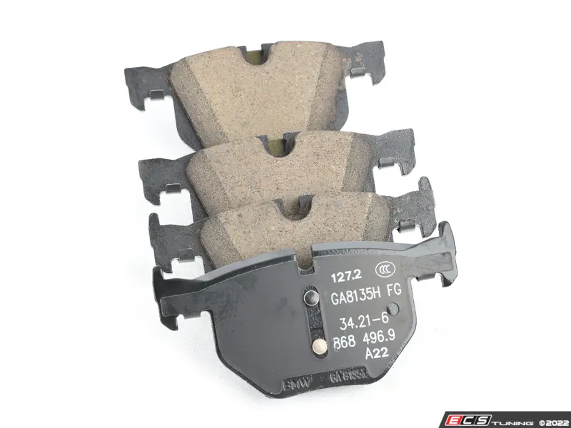 Genuine BMW - 34216868497 - Rear Brake Pad Set (34-21-6-868-497)