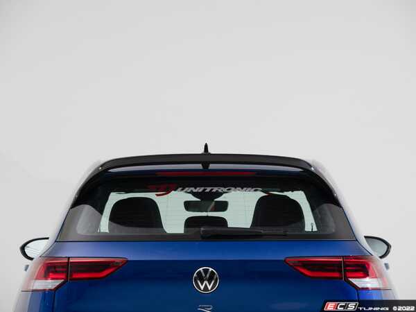 ECS - 043798LA01 - MK8 Golf R Hatch Spoiler Extension - Gloss Black