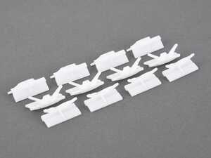 ES#4608367 - 51317111933KT - Clip Kit For Bottom Windshield Trim  - Used on the exterior trim stripes - Genuine MINI - MINI