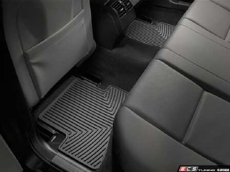 ES#2193970 - W90 - Rear All-Weather Floor Mats - Black 2008 - 2013 Mercedes-Benz C-Class (W204) - Laser measured for perfect fitment and ultimate protection against moisture and debris - WeatherTech - Mercedes Benz