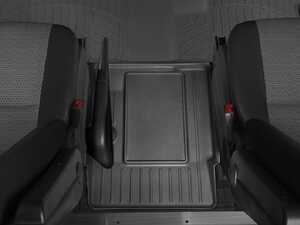 ES#2904959 - 442492 - Rear Center Aisle Floor Liner - Black 2007-18 Mercedes-Benz Sprinter - Laser measured for perfect fitment and ultimate protection against moisture and debris - WeatherTech - Mercedes Benz