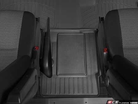 ES#2904959 - 442492 - Rear Center Aisle Floor Liner - Black 2007-18 Mercedes-Benz Sprinter - Laser measured for perfect fitment and ultimate protection against moisture and debris - WeatherTech - Mercedes Benz