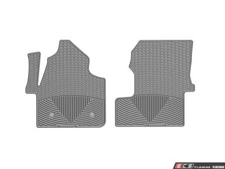 ES#4039205 - W481GR - Front All-Weather Floor Mats - Grey 2007 - 2018 Mercedes-Benz Sprinter - Laser measured for perfect fitment and ultimate protection against moisture and debris - WeatherTech - Mercedes Benz