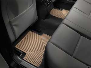 ES#2193972 - W90TN - Rear All-Weather Floor Mats - Tan 2008 - 2013 Mercedes-Benz C-Class (W204) - Laser measured for perfect fitment and ultimate protection against moisture and debris - WeatherTech - Mercedes Benz