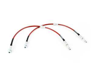 ES#4620358 - 047537LA01 - ECS Exact-Fit Stainless Steel Brake Lines - Front - DOT-compliant kit to improve pedal feel in your vehicle. - ECS - BMW