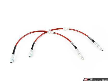 ES#4620358 - 047537LA01 - ECS Exact-Fit Stainless Steel Brake Lines - Front - DOT-compliant kit to improve pedal feel in your vehicle. - ECS - BMW