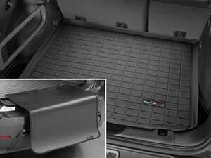 ES#4035375 - 40675SK - Cargo Liner With Bumper Protector - Black - The best protection for your trunk and rear bumper in any situation - WeatherTech - Porsche