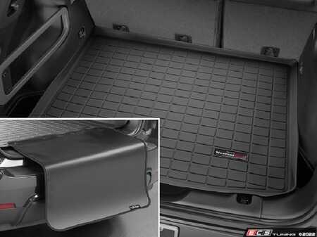ES#4035375 - 40675SK - Cargo Liner With Bumper Protector - Black - The best protection for your trunk and rear bumper in any situation - WeatherTech - Porsche