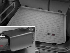 ES#4035874 - 42675SK - Cargo Liner With Bumper Protector - Grey - The best protection for your trunk and rear bumper in any situation - WeatherTech - Porsche