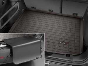 ES#4036018 - 43675SK - Cargo Liner With Bumper Protector - Cocoa - The best protection for your trunk and rear bumper in any situation - WeatherTech - Porsche