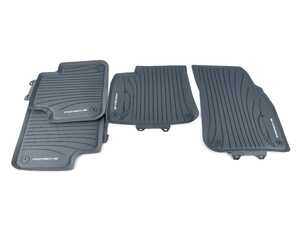 ES#3413919 - 9Y0044801OH7 - All Season Rubber Floor Mats - Graphite Blue - Set of four floor mats for left-hand drive vehicles - Genuine Porsche - Porsche