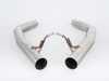 ES#4660138 - 042002la01KT - B6 S4 Muffler Delete Kit - With 4.0" Black Chrome Tips - Add an aggressive exhaust note to your B6 S4 so you can hear that V8 roar! - ECS - Audi