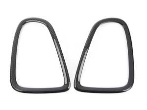 ES#4305567 - 51132296297 - Rear Taillight Carbon Fiber Covers - Set  - Add on Real Carbon Fiber trim in gloss finish - ECS - MINI