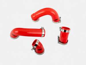 ES#4615700 - 014720LA01-02 - MK8 GTI Silicone Charge Pipe Coupler Kit - Red - Improve your charge airflow path with our Silicone Intercooler Pipe Couplers - ECS - Volkswagen