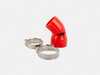 ES#4615700 - 014720LA01-02 - MK8 GTI Silicone Charge Pipe Coupler Kit - Red - Improve your charge airflow path with our Silicone Intercooler Pipe Couplers - ECS - Volkswagen